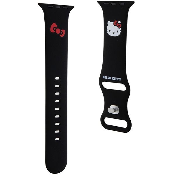 Tagakaaned Hello Kitty Hello Kitty Silicone Kitty Head Strap for Apple Watch 42/44/45/49mm - Black