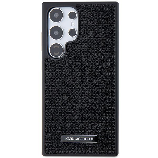 Aizmugurējais vāciņš Karl Lagerfeld Karl Lagerfeld Rhinestone Metal Logo case for Samsung Galaxy S24 Ultra - black