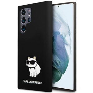 Nugarėlės dėklai Karl Lagerfeld  Karl Lagerfeld Silicone Choupette case for Samsung Galaxy S24 Ultra - black 