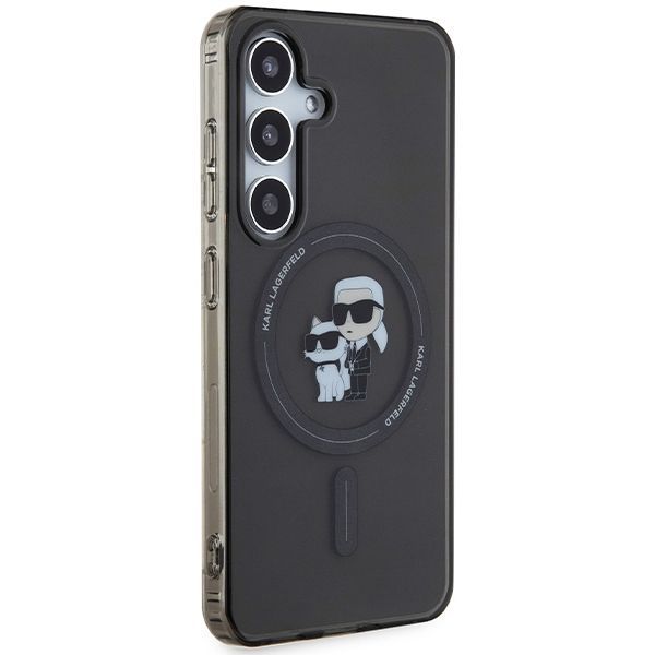 Back panel cover Karl Lagerfeld Karl Lagerfeld IML Karl&Choupette MagSafe case for Samsung Galaxy S24 - black