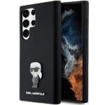 Back panel cover Karl Lagerfeld  Karl Lagerfeld Silicone Ikonik Metal Pin case for Samsung Galaxy S23 Ultra - black 