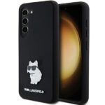 Tagakaaned Karl Lagerfeld  Karl Lagerfeld Silicone Choupette Metal Pin case for Samsung Galaxy S23 - black 