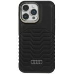 Cits mobilo telefonu aksesuārs Audi  Audi Synthetic Leather case with MagSafe for iPhone 14 Pro Max - black