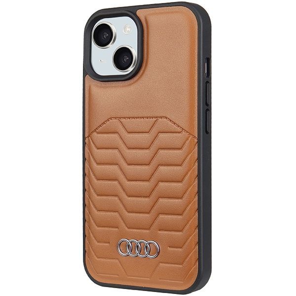 Other Phone Accessory Audi Audi Synthetic Leather case with MagSafe for iPhone 15 / 14 / 13 - brown