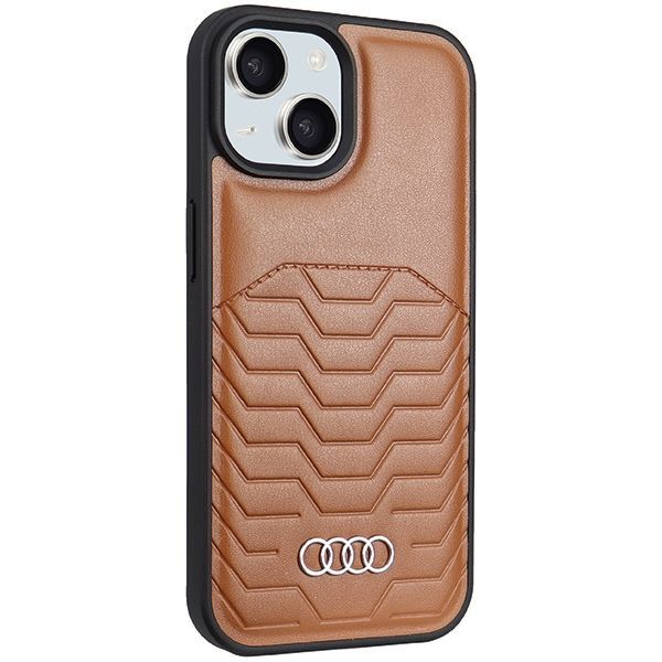 Other Phone Accessory Audi Audi Synthetic Leather case with MagSafe for iPhone 15 / 14 / 13 - brown