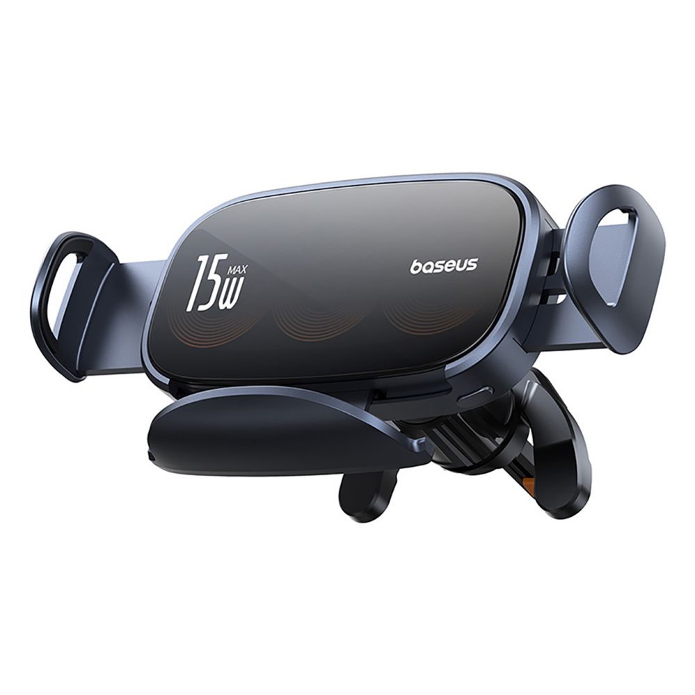 Auto holder Baseus Baseus LightChaser BS-CM029 car holder with triple coil inductive charger - black