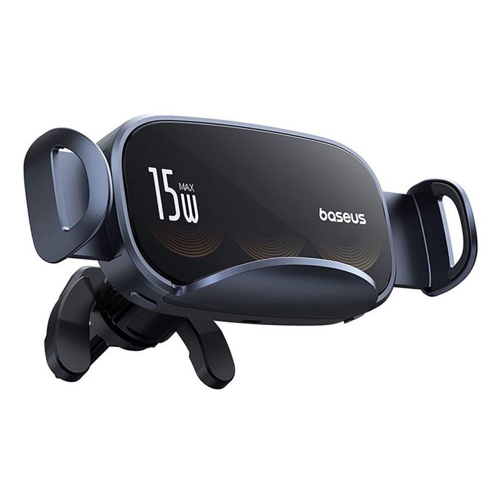 Auto holder Baseus Baseus LightChaser BS-CM029 car holder with triple coil inductive charger - black