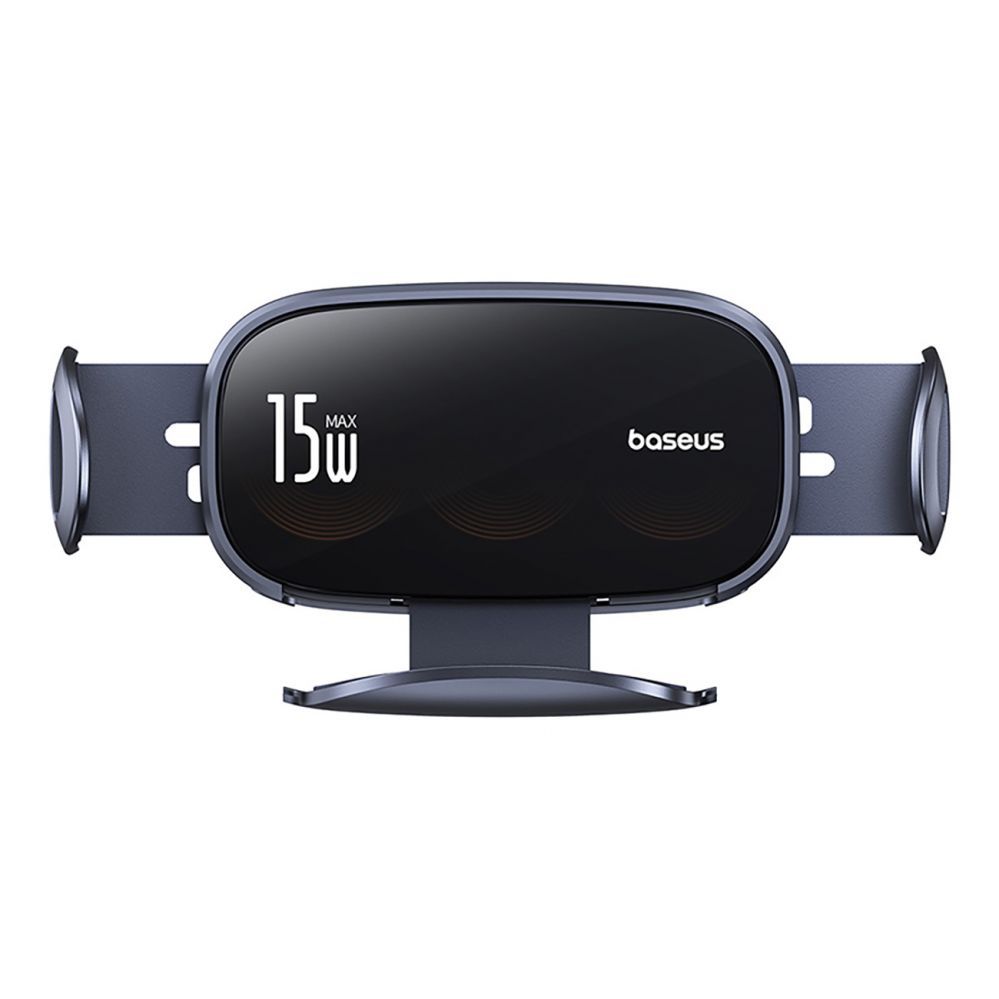 Auto holder Baseus Baseus LightChaser BS-CM029 car holder with triple coil inductive charger - black