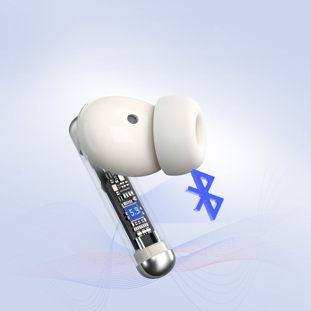 Muu Tronsmart Tronsmart Soundi R4 Wireless Bluetooth 5.3 ENC Headphones - White