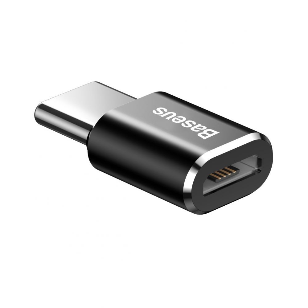 Kabelis Baseus Baseus Mini Micro USB to USB-C adapter - black