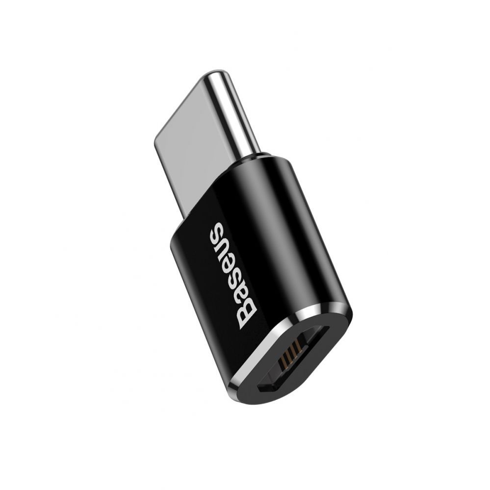 Kabelis Baseus Baseus Mini Micro USB to USB-C adapter - black