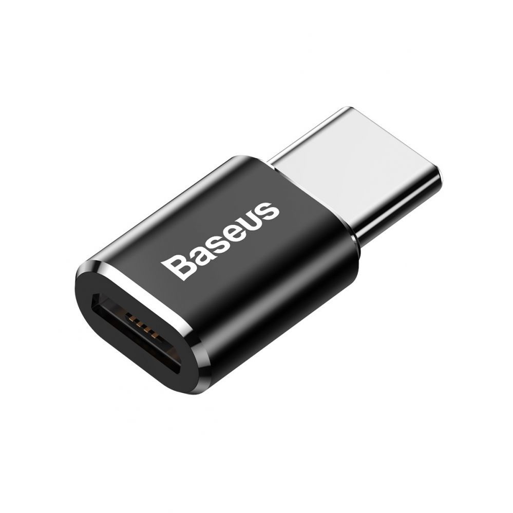 Kabelis Baseus Baseus Mini Micro USB to USB-C adapter - black