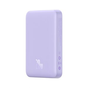 Power bank Baseus  Baseus Magnetic Mini Induction Powerbank 10000mAh 20W - purple + USB-C - USB-C cable 