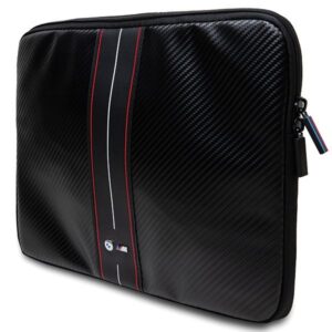 Cits mobilo telefonu aksesuārs BMW  BMW Carbon & Red Stripe sleeve for a 14" laptop - black 