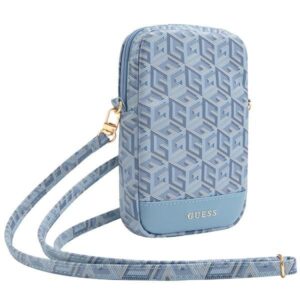 Cits mobilo telefonu aksesuārs Guess  Guess Zip GCube Bottom Stripe phone bag - blue