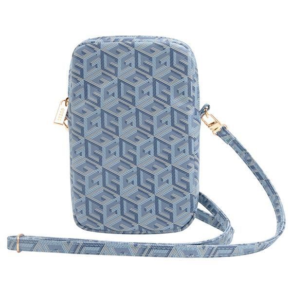 Other Phone Accessory Guess Guess Zip GCube Bottom Stripe phone bag - blue