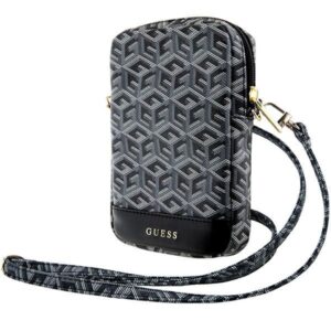 Cits mobilo telefonu aksesuārs Guess  Guess Zip GCube Bottom Stripe phone bag - black