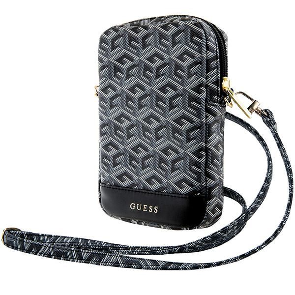 Other Phone Accessory Guess Guess Zip GCube Bottom Stripe phone bag - black