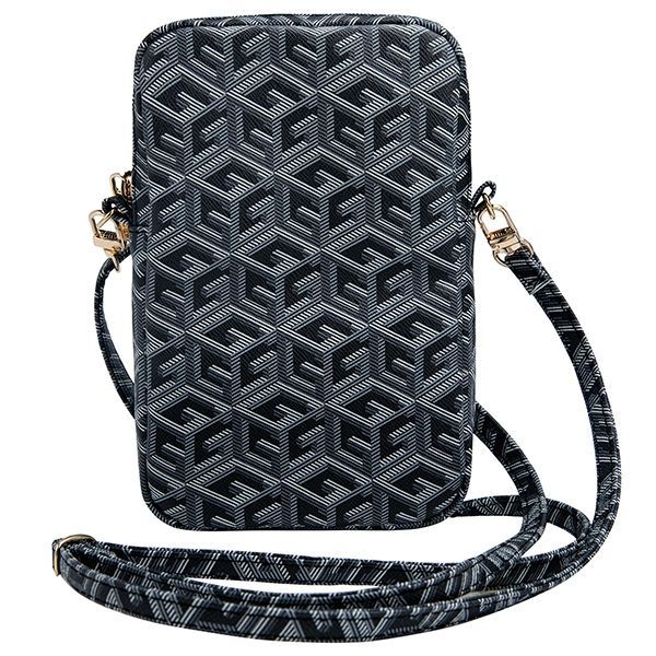 Other Phone Accessory Guess Guess Zip GCube Bottom Stripe phone bag - black