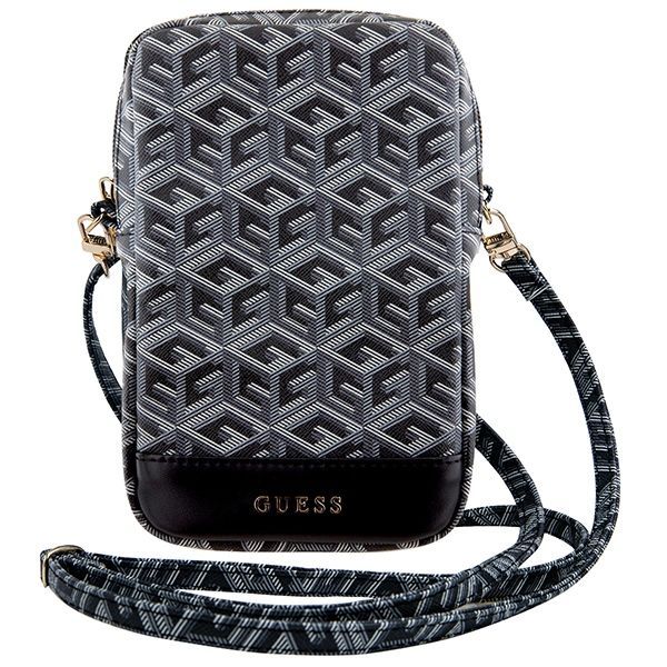 Other Phone Accessory Guess Guess Zip GCube Bottom Stripe phone bag - black