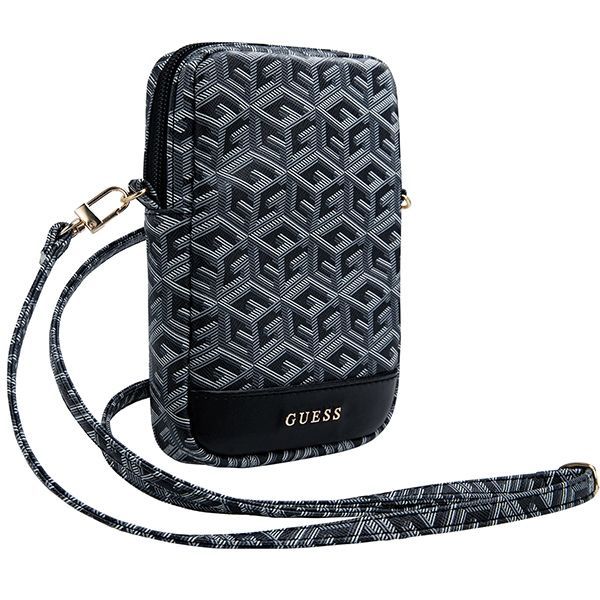 Other Phone Accessory Guess Guess Zip GCube Bottom Stripe phone bag - black