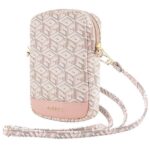 Muu telefoni lisavarustus Guess  Guess Zip GCube Bottom Stripe phone bag - pink 