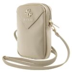Другой аксессуар для телефона Guess  Guess Zip Triangle 4G phone bag - gold 