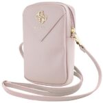 Cits mobilo telefonu aksesuārs Guess  Guess Zip Triangle 4G bag - pink