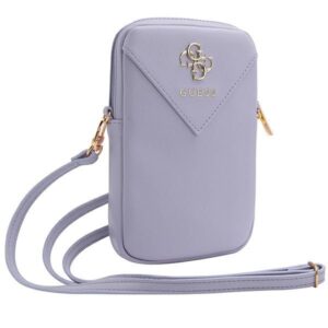 Cits mobilo telefonu aksesuārs Guess  Guess Zip Triangle 4G bag - purple