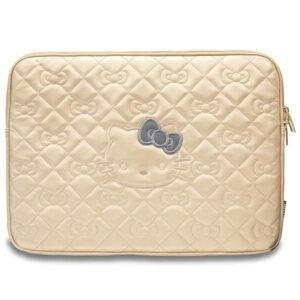 Muu telefoni lisavarustus Hello Kitty  Hello Kitty Zip PU Quilted Bows case for a 14" laptop - gold 