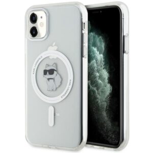 Kitas telefono priedas Karl Lagerfeld  Karl Lagerfeld IML Choupette MagSafe case for iPhone 11 / Xr - transparent 
