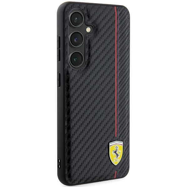 Muu telefoni lisavarustus Ferrari Ferrari Carbon Printed Line case for Samsung Galaxy S24+ - black