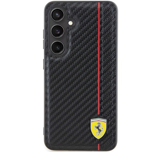 Muu telefoni lisavarustus Ferrari Ferrari Carbon Printed Line case for Samsung Galaxy S24+ - black