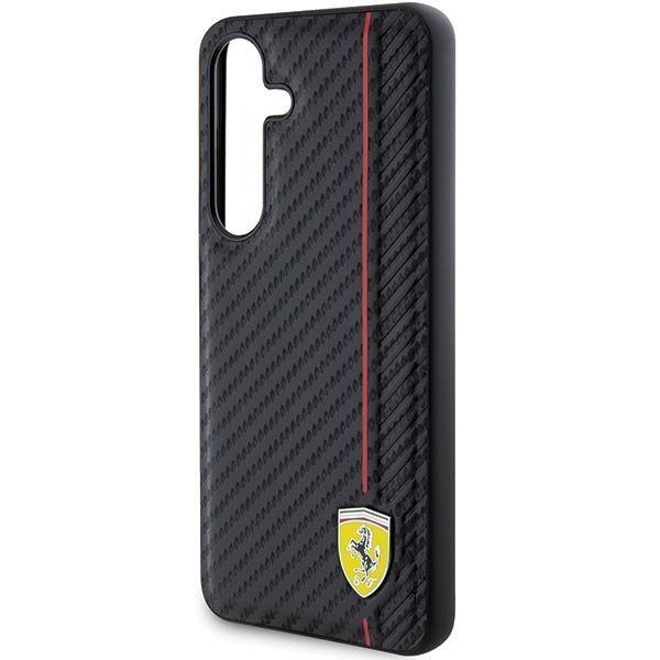 Muu telefoni lisavarustus Ferrari Ferrari Carbon Printed Line case for Samsung Galaxy S24+ - black