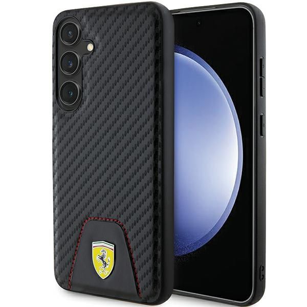 Other Phone Accessory Ferrari Ferrari Carbon Stitched Bottom case for Samsung Galaxy S24+ - black