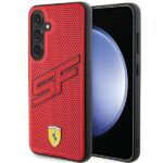Cits mobilo telefonu aksesuārs Ferrari  Ferrari Big SF Perforated case for Samsung Galaxy S24+ - red