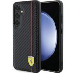 Muu telefoni lisavarustus Ferrari  Ferrari Carbon Printed Line case for Samsung Galaxy S24 - black