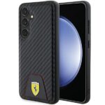 Other Phone Accessory Ferrari  Ferrari Carbon Stitched Bottom case for Samsung Galaxy S24 - black