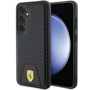 Другой аксессуар для телефона Ferrari  Ferrari Carbon Stitched Bottom case for Samsung Galaxy S24 - black 