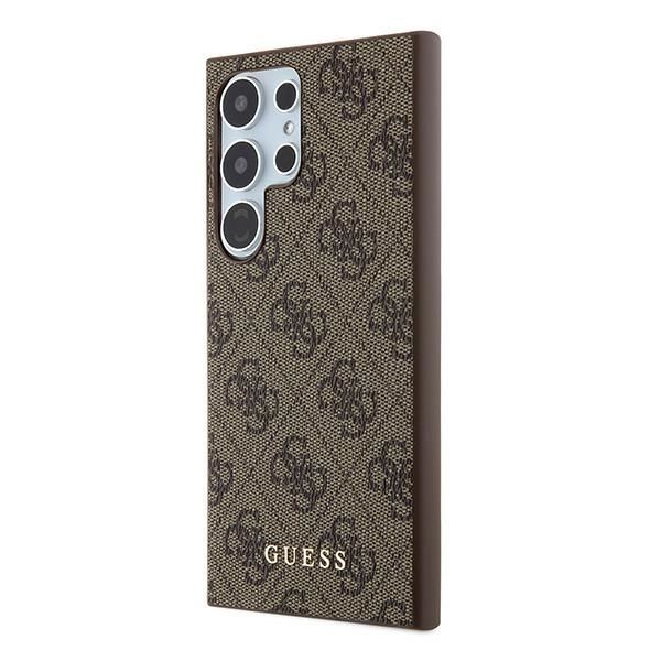 Other Phone Accessory Guess Guess 4G Metal Gold Logo case for Samsung Galaxy S24 Ultra - brown