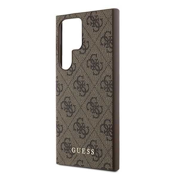 Other Phone Accessory Guess Guess 4G Metal Gold Logo case for Samsung Galaxy S24 Ultra - brown