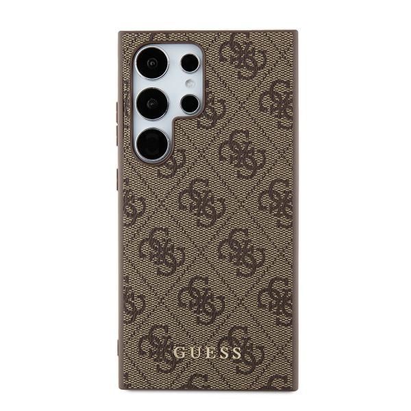 Other Phone Accessory Guess Guess 4G Metal Gold Logo case for Samsung Galaxy S24 Ultra - brown