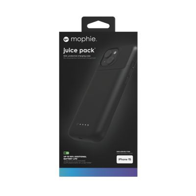 Other Phone Accessory Zagg Mophie Juice Pack case for iPhone 15 with built-in 2400 mAh power bank - black