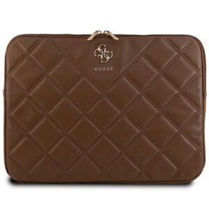 Cits mobilo telefonu aksesuārs Guess  Guess Quilted 4G cover for a 14" laptop - brown