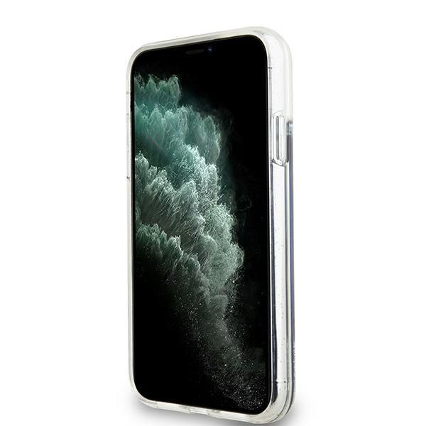 Back panel cover DKNY DKNY Liquid Glitter Big Logo case for iPhone 11 / Xr - black