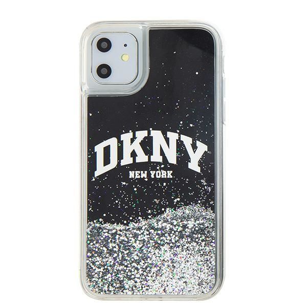 Back panel cover DKNY DKNY Liquid Glitter Big Logo case for iPhone 11 / Xr - black