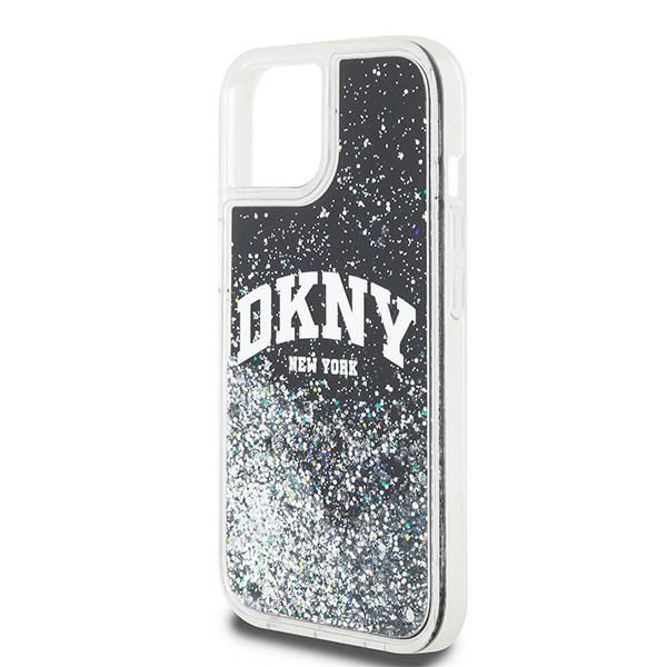 Back panel cover DKNY DKNY Liquid Glitter Big Logo case for iPhone 11 / Xr - black