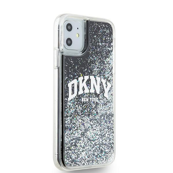 Back panel cover DKNY DKNY Liquid Glitter Big Logo case for iPhone 11 / Xr - black