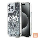 Back panel cover DKNY  DKNY Liquid Glitter Big Logo iPhone 13 Pro Max Case - Black 