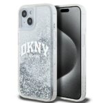 Aizmugurējais vāciņš DKNY  DKNY Liquid Glitter Big Logo case for iPhone 15 / 14 / 13 - white 